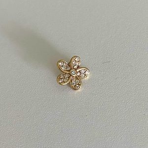 BVLA Kaena Plumeria Threaded End | Yellow Gold 16g Piercing Jewelry